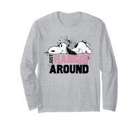 Peanuts Snoopy Appeso Intorno Beagle Casa Amico Classico Divertimento Maglia a Manica