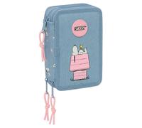 Peanuts Snoopy Astuccio Triplo 37 Pezzi Safta