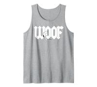 Peanuts Snoopy Barking Dog WOOF Best Friend BFF Logo Classico Canotta