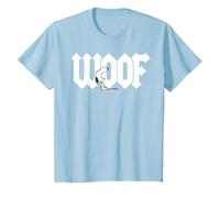 Peanuts Snoopy Barking Dog WOOF Best Friend BFF Logo Classico Maglietta