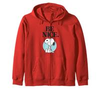 Peanuts Snoopy Be Nice Happy Friendly Beagle, Amante dei Cani, Stile retrò Felpa con Cappuccio