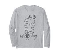 Peanuts Snoopy Beagle Hug Best Friend Cuddle Classic BFF Maglia a Manica