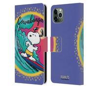 PEANUTS SNOOPY BOARDWALK AIRBRUSH CUSTODIA COVER A PORTAFOGLIO PER APPLE iPHONE