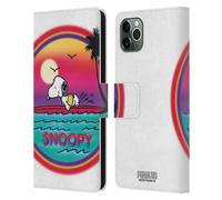 PEANUTS SNOOPY BOARDWALK AIRBRUSH CUSTODIA COVER A PORTAFOGLIO PER APPLE iPHONE