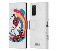 PEANUTS SNOOPY BOARDWALK AIRBRUSH CUSTODIA COVER A PORTAFOGLIO PER SAMSUNG 1