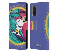 PEANUTS SNOOPY BOARDWALK AIRBRUSH CUSTODIA COVER A PORTAFOGLIO PER SAMSUNG 1