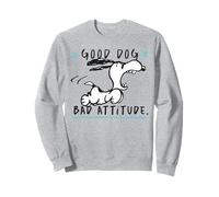 Peanuts Snoopy Buon Cane Atteggiamento Cattivo Pazzo Classico Beagle Felpa