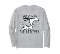 Peanuts Snoopy Buon Cane Atteggiamento Cattivo Pazzo Classico Beagle Maglia a Manica