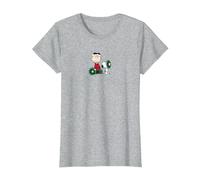 Peanuts - Snoopy Charlie Brown Corona Maglietta, Donna, Grigio Melange, S