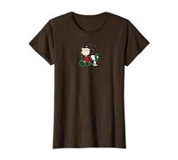Peanuts - Snoopy Charlie Brown Corona Maglietta, Donna, Marrone, S