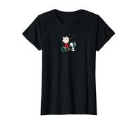 Peanuts - Snoopy Charlie Brown Corona Maglietta, Donna, Nero, S
