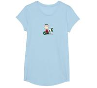 Peanuts - Snoopy Charlie Brown Corona Maglietta, Ragazze, Celeste, S