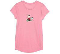 Peanuts - Snoopy Charlie Brown Corona Maglietta, Ragazze, Rosa, S