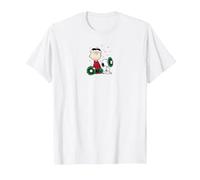 Peanuts - Snoopy Charlie Brown Corona Maglietta, Uomo, Bianco, S