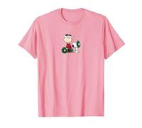 Peanuts - Snoopy Charlie Brown Corona Maglietta, Uomo, Rosa, S