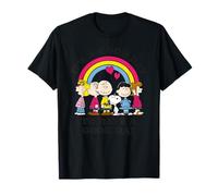 Peanuts Snoopy Charlie Brown Gang Buon Giorno Amici Divertimento retrò Maglietta