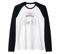 Peanuts Snoopy Charlie Brown Love Heart di San Valentino Vintage Maglia con Maniche Raglan