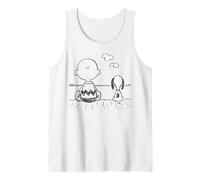 Peanuts Snoopy Charlie Brown Migliori Amici Insieme Retro BFF Canotta