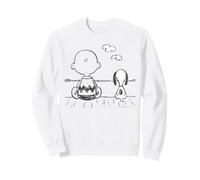 Peanuts Snoopy Charlie Brown Migliori Amici Insieme Retro BFF Felpa