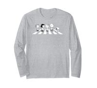 Peanuts Snoopy Charlie Woodstock Beatles Walking Classic Fun Maglia a Manica