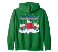 Peanuts Snoopy Charlie Xmas Brown Lucy Sally - Divertente Vacanza per Cani Felpa con Cappuccio