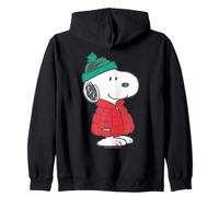 Peanuts Snoopy Christmas Beagle, Illustrazione a Fumetti retrò per Una Passeggiata Invernale Felpa con Cappuccio