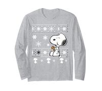 Peanuts Snoopy Christmas Cookie Pattern Classic Festive Maglia a Manica