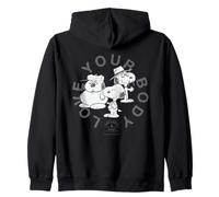 Peanuts Snoopy Corpo Positivo Invecchiamento Amore Mente Sano sé Felpa con Cappuccio