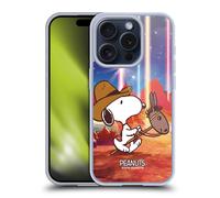 PEANUTS SNOOPY COWBOY SPAZIO CUSTODIA COVER MORBIDA IN GEL PER APPLE iPHONE