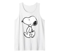 Peanuts Snoopy Dog Walking Fun Friends BFF Classic Happiness Canotta