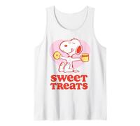 Peanuts Snoopy Dolci Dolci Pigro Estate Vacanze Classiche Divertimento Canotta