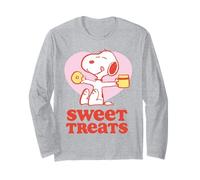 Peanuts Snoopy Dolci Dolci Pigro Estate Vacanze Classiche Divertimento Maglia a Manica