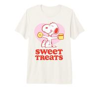 Peanuts Snoopy Dolci Dolci Pigro Estate Vacanze Classiche Divertimento Maglietta Premium