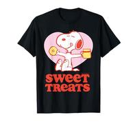 Peanuts Snoopy Dolci Dolci Pigro Estate Vacanze Divertimento Classico Maglietta