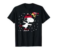 Peanuts Snoopy e Woodstock Skate Holiday Maglietta