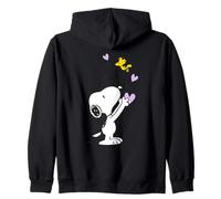 Peanuts - Snoopy Il Mio Cuore è con Te Viola Felpa con Cappuccio