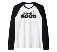 Peanuts Snoopy Joe Cool all Good Easy Life Lazy Days Classic Maglia con Maniche Raglan