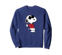 Peanuts - Snoopy Joe Cool Felpa, Unisex per Adulti, Navy, L