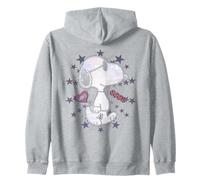 Peanuts Snoopy Joe Cool Starburst Glitch Love Valentine Anni '90 Felpa con Cappuccio
