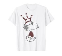 Peanuts Snoopy Joe Cool Urban King - Stencil Crown Art Street Maglietta