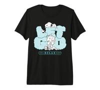 Peanuts Snoopy Linus Let Go Chill Relax Sleep Dream Classic Maglietta Premium