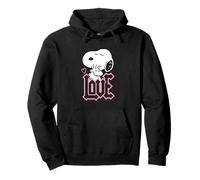 Peanuts - Snoopy LOVE Woodstock Felpa con Cappuccio