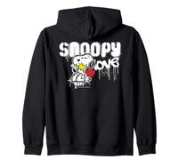 Peanuts Snoopy Love Woodstock Graffiti Retro Anni '90 Art Street Felpa con Cappuccio