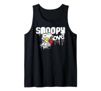 Peanuts Snoopy Love Woodstock Graffiti Retro Anni '90 Street Art Canotta