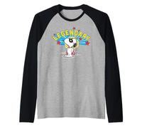 Peanuts Snoopy Mascherato Marvel Leggendario Supereroe Incappucciato Fumetto Maglia con Maniche Raglan