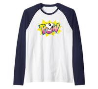 Peanuts Snoopy Masked Pow Super Hero Incappucciato Beagle Comic LOL Maglia con Maniche Raglan