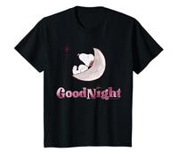 Peanuts Snoopy Moon Sleep Good Night Rest Star Fun Classic Maglietta