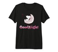 Peanuts Snoopy Moon Sleep Good Night Rest Star Fun Classic Maglietta Premium