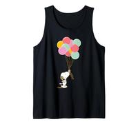 Peanuts Snoopy Palloncini Compleanno Festeggia Divertimento Estate Retro Canotta