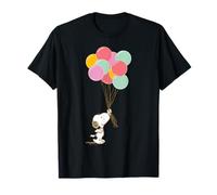 Peanuts Snoopy Palloncini Compleanno Festeggia Divertimento Estate Retro Maglietta
